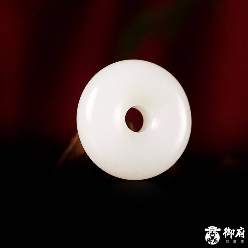 新疆和田玉和田籽玉白玉 平安扣14克 圖片5