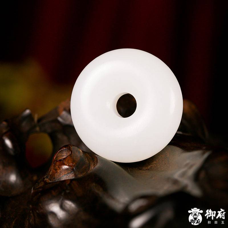 新疆和田玉和田籽玉白玉 平安扣14克 圖片9