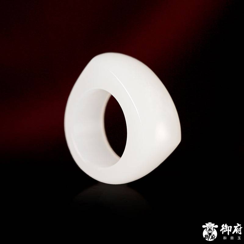 新疆和田玉白玉籽玉戒指 10.7克 圖片3
