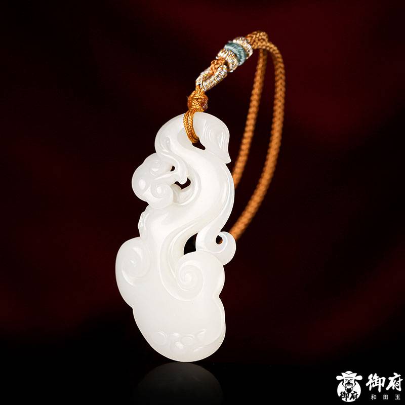 新疆和田玉白玉籽玉掛件 玉如意 14.2克 圖片3