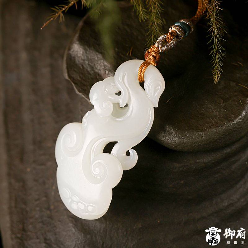 新疆和田玉白玉籽玉掛件 玉如意 14.2克 圖片6