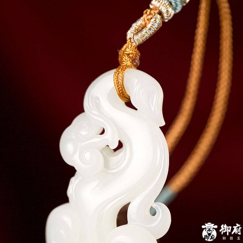 新疆和田玉白玉籽玉掛件 玉如意 14.2克 圖片8