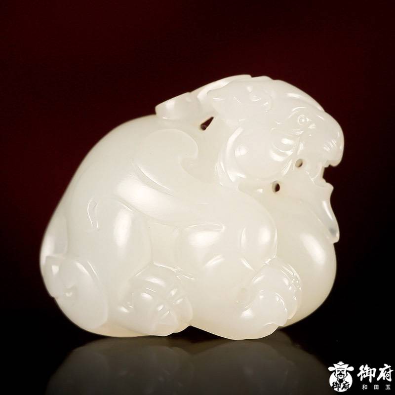 新疆和田玉白玉籽玉 貔貅 16.6克 圖片2
