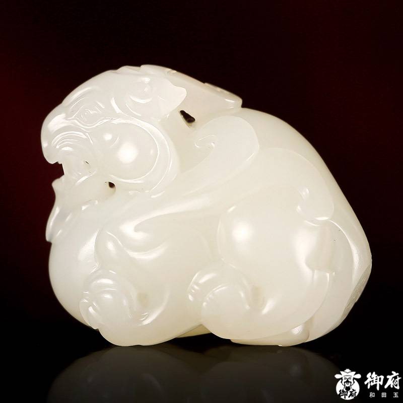 新疆和田玉白玉籽玉 貔貅 16.6克 圖片5