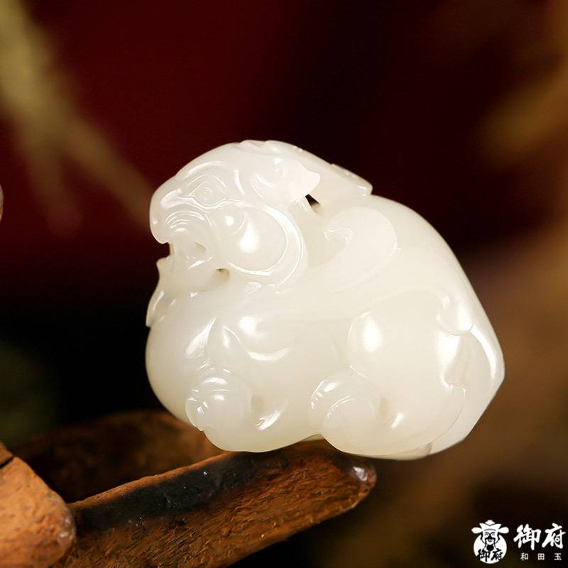 新疆和田玉白玉籽玉 貔貅 16.6克 圖片6