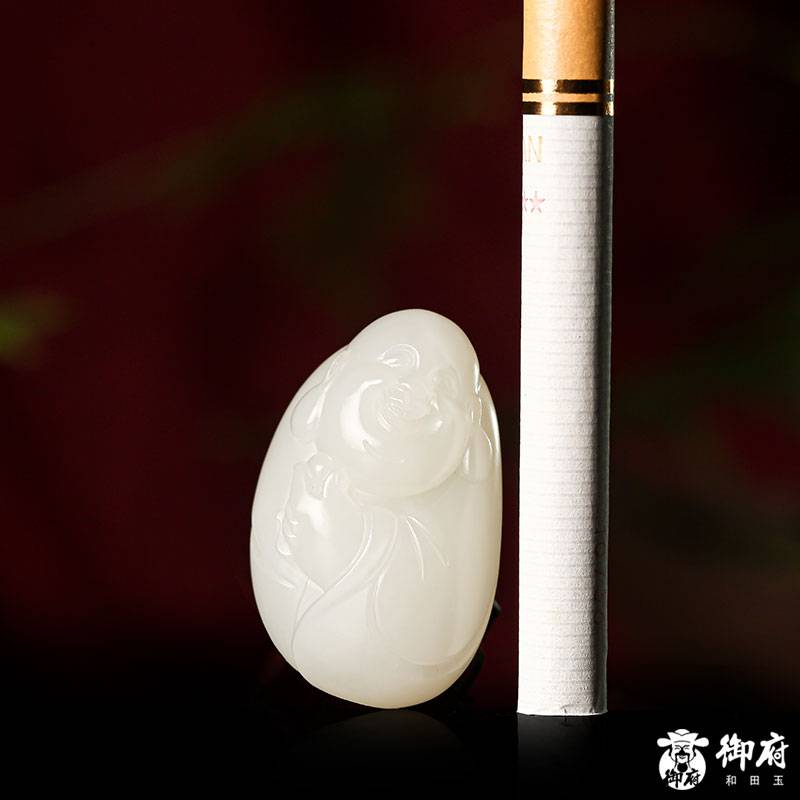 新疆和田玉籽玉白玉 彌勒 17.6克 圖片3