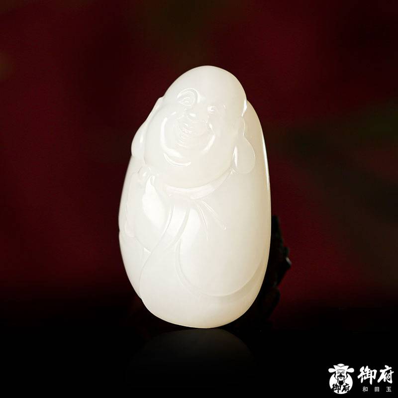 新疆和田玉籽玉白玉 彌勒 17.6克 圖片5