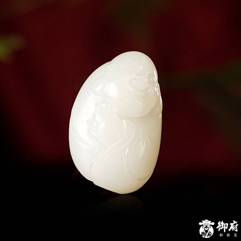 新疆和田玉籽玉白玉 彌勒 17.6克 圖片6