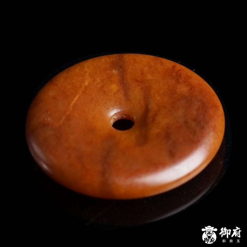 新疆和田玉黃沁籽玉掛件 平安扣 5.9克 圖片6