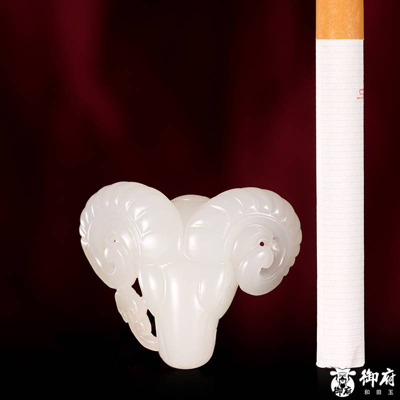 新疆和田玉原毛孔皮白玉籽玉掛件 樣樣如意 15.4克 圖片9