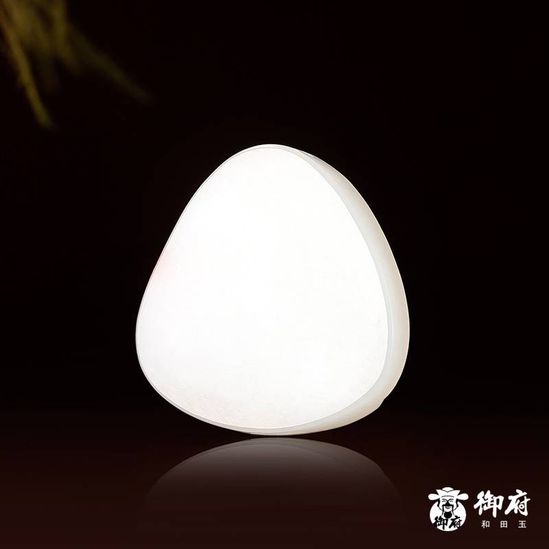 新疆和田玉灑金皮羊脂白玉籽玉掛件 如意彌勒 20.3克 圖片7