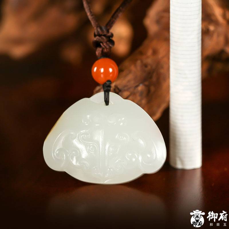 新疆和田白玉籽料 玉佩掛件 守護 14.3克 圖片6