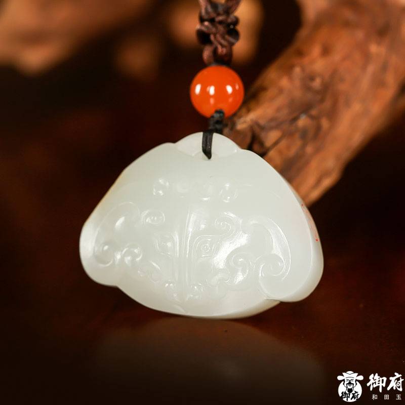 新疆和田白玉籽料 玉佩掛件 守護 14.3克 圖片7