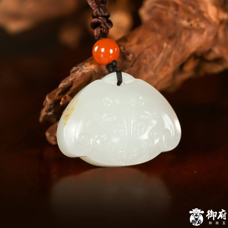 新疆和田白玉籽料 玉佩掛件 守護 14.3克 圖片8