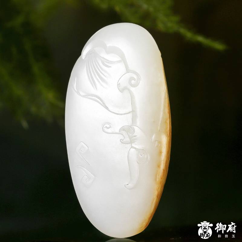 新疆和田白玉黃皮籽料吊墜 關(guān)公 28克 圖片8