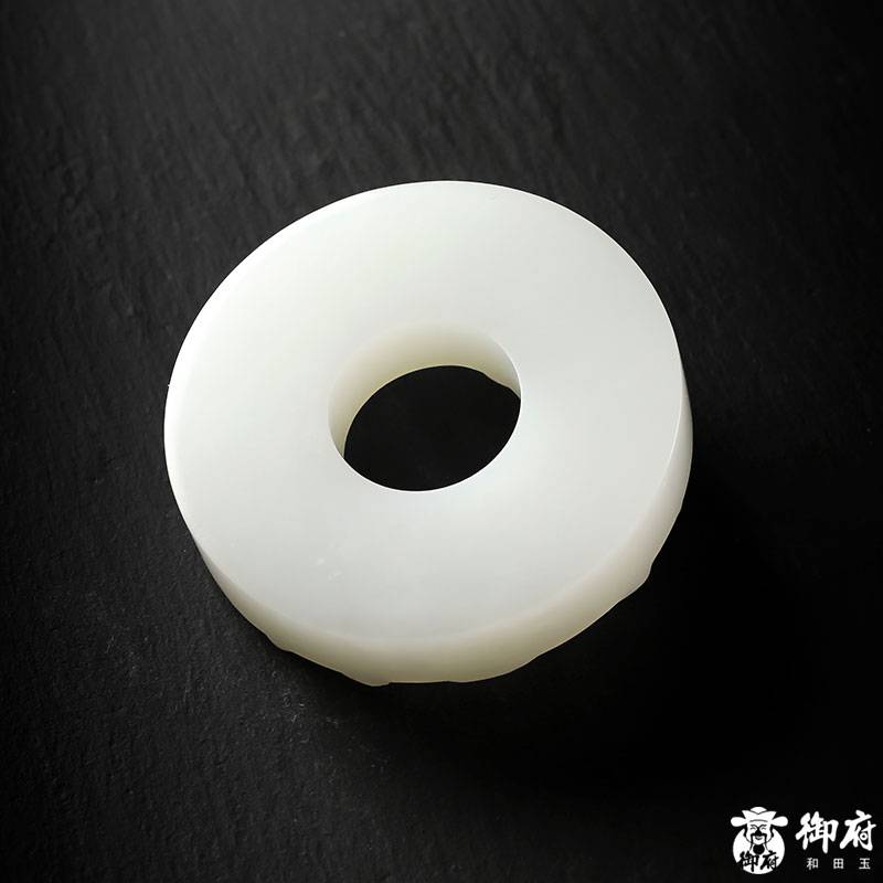 新疆和田籽料 羊脂白玉 螭龍璧 72克 圖片8