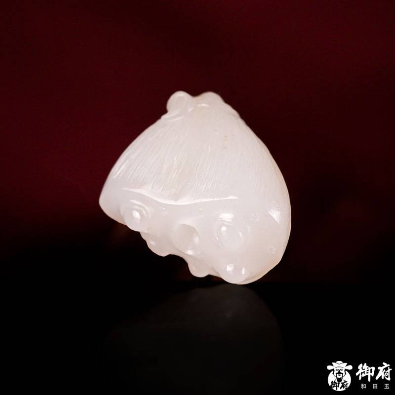 新疆和田玉紅皮白玉籽玉掛件 多子多福 10.8克 圖片2