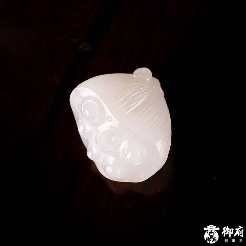 新疆和田玉紅皮白玉籽玉掛件 多子多福 10.8克 圖片8