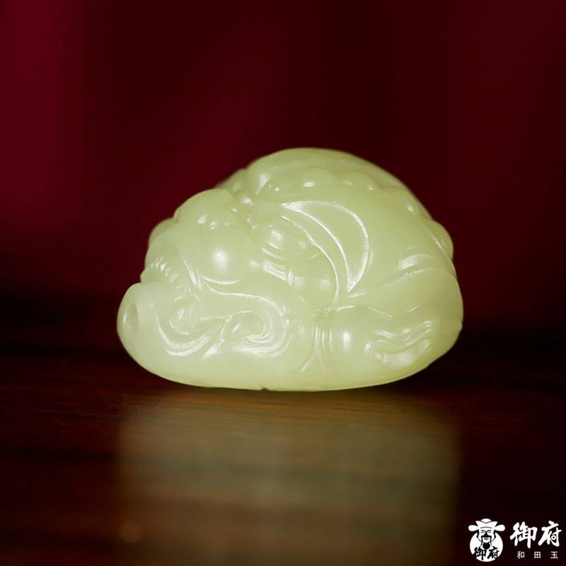 新疆和田玉黃玉掛件 守護(hù) 9.2克 圖片7