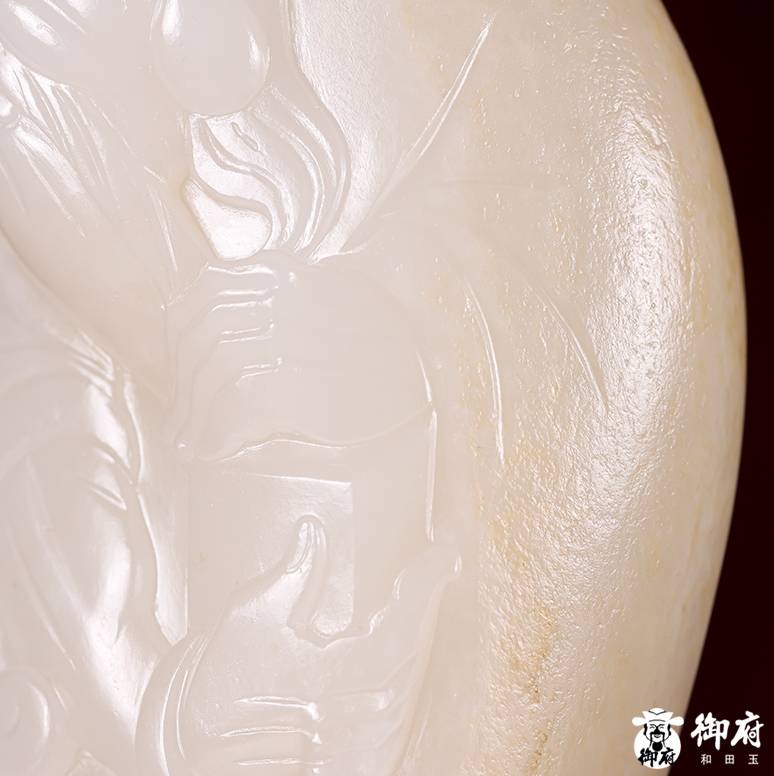 新疆和田玉秋梨皮白玉籽玉 掛件 鬼谷子 81.2克 圖片5