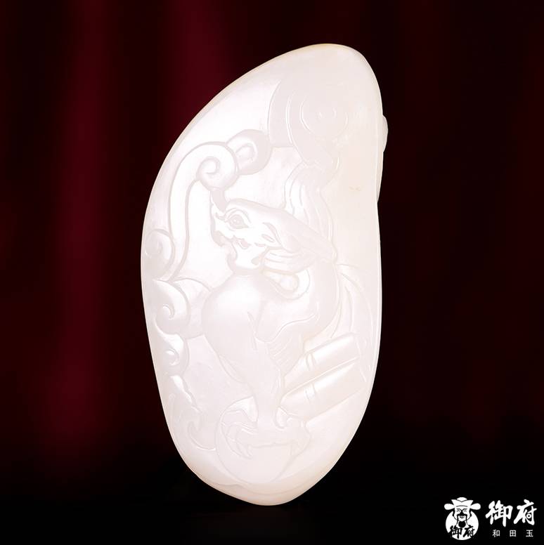 新疆和田玉秋梨皮白玉籽玉 掛件 鬼谷子 81.2克 圖片6