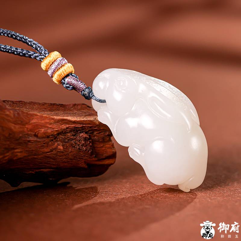 新疆和田玉白玉籽玉 玉兔 18.6克 圖片3