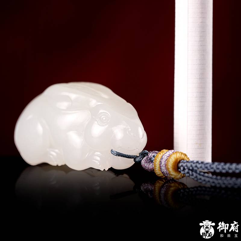 新疆和田玉白玉籽玉 玉兔 18.6克 圖片9