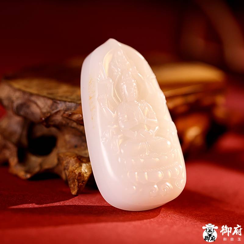新疆和田玉羊脂白玉籽玉 千手觀音66.2克 圖片7