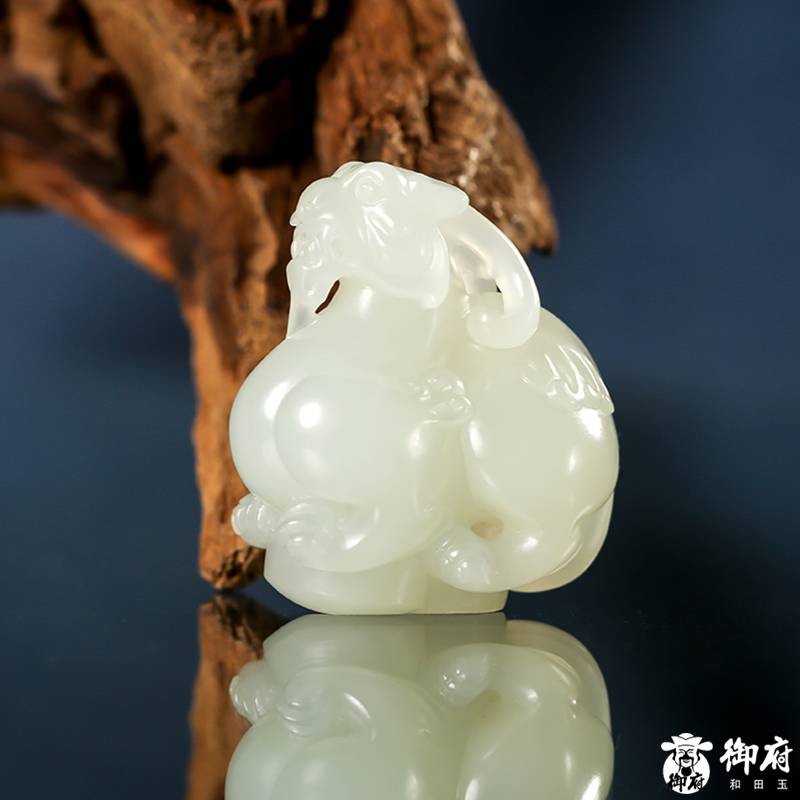 新疆和田玉白玉籽玉掛件 貔貅 16.8克 圖片2