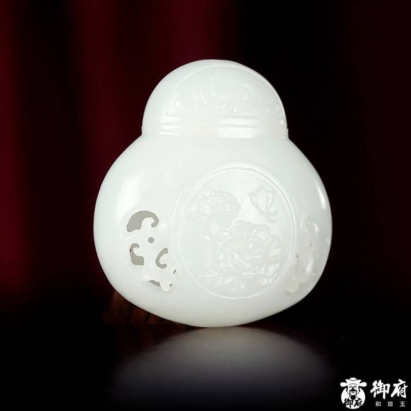 新疆和田玉白玉籽玉掛件 香囊 15.3克 圖片4