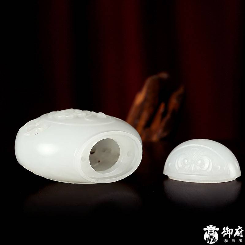 新疆和田玉白玉籽玉掛件 香囊 15.3克 圖片8