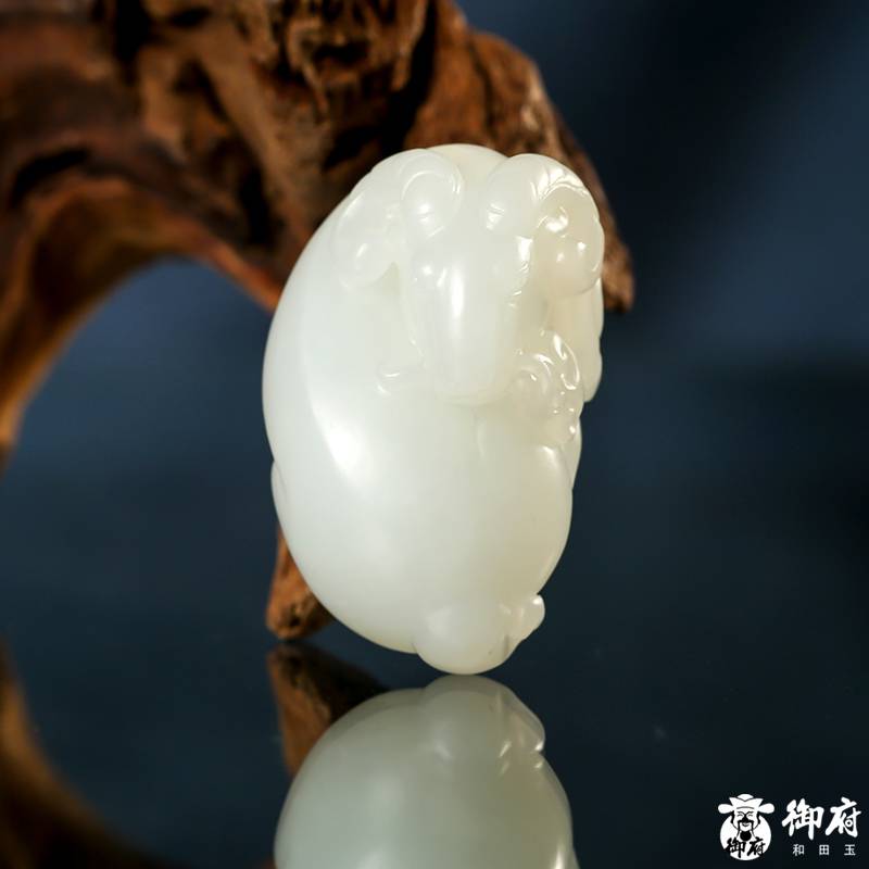 新疆和田玉黃皮白玉籽玉掛件 樣樣如意 23.4克 圖片5