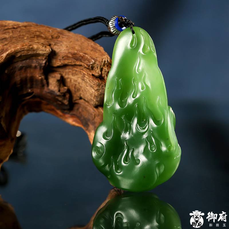 俄羅斯碧玉掛件 觀音 29.8克 圖片9