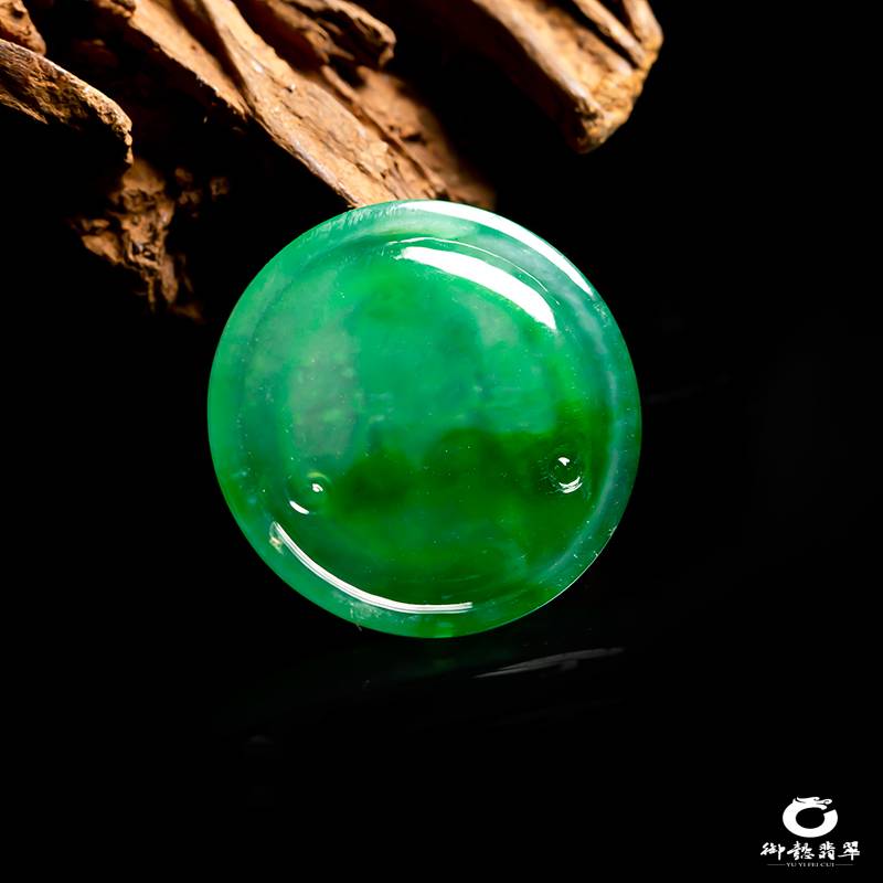 緬甸翡翠A貨冰種滿綠掛件 寶寶佛 8.1克 圖片4