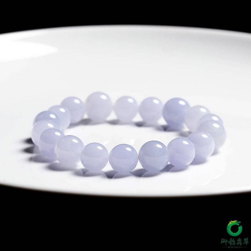 A貨翡翠冰糯種紫羅蘭手串 圖片2