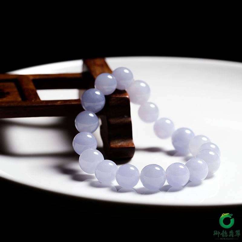 A貨翡翠冰糯種紫羅蘭手串 圖片3
