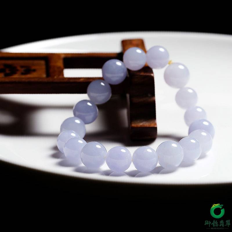 A貨翡翠冰糯種紫羅蘭手串 圖片4