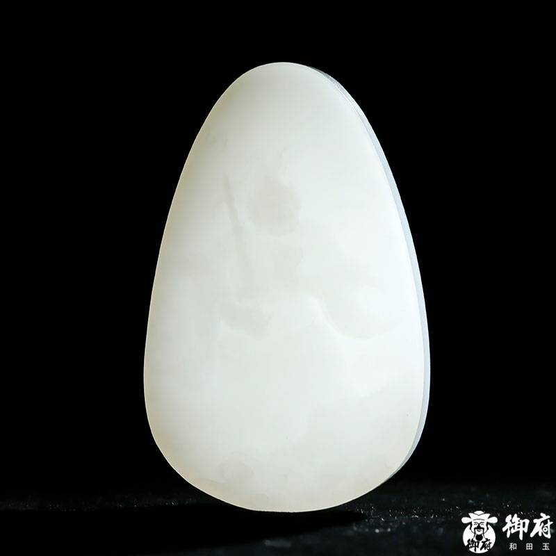 新疆和田玉灑金皮一級白玉籽玉對牌 文武財神 99.2克 圖片10