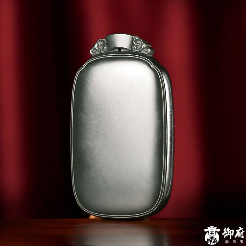 新疆和田玉青玉籽料 平安無事牌 59.3克 圖片3