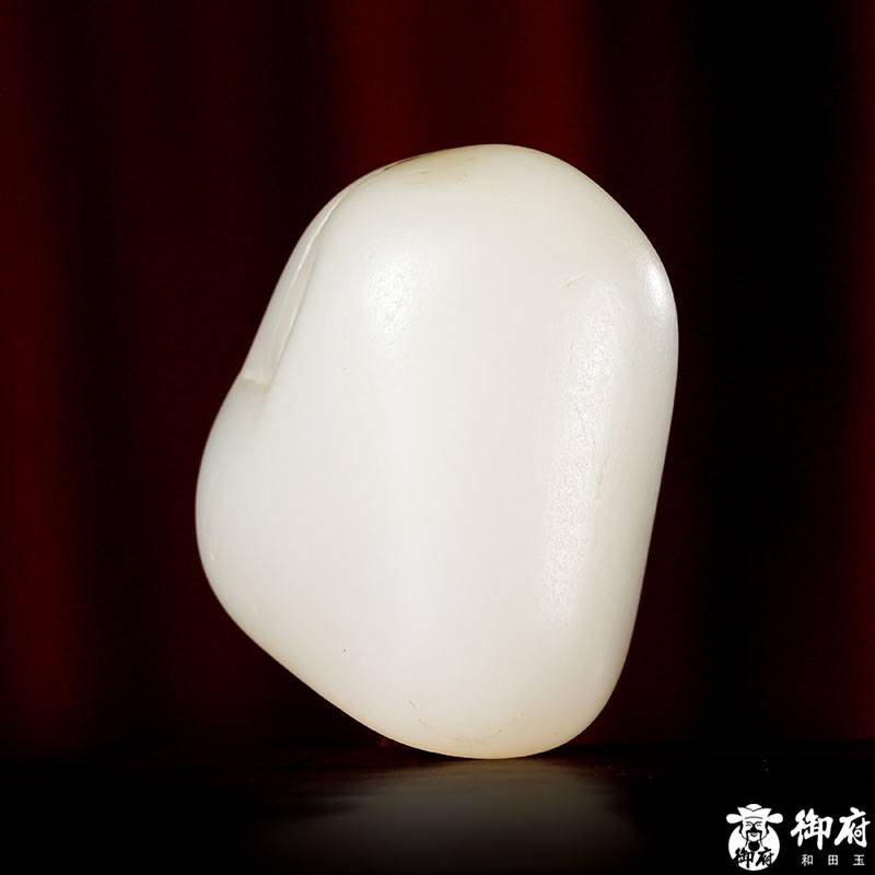 新疆和田玉原毛孔皮黄皮白玉籽玉原石 131克 图片2