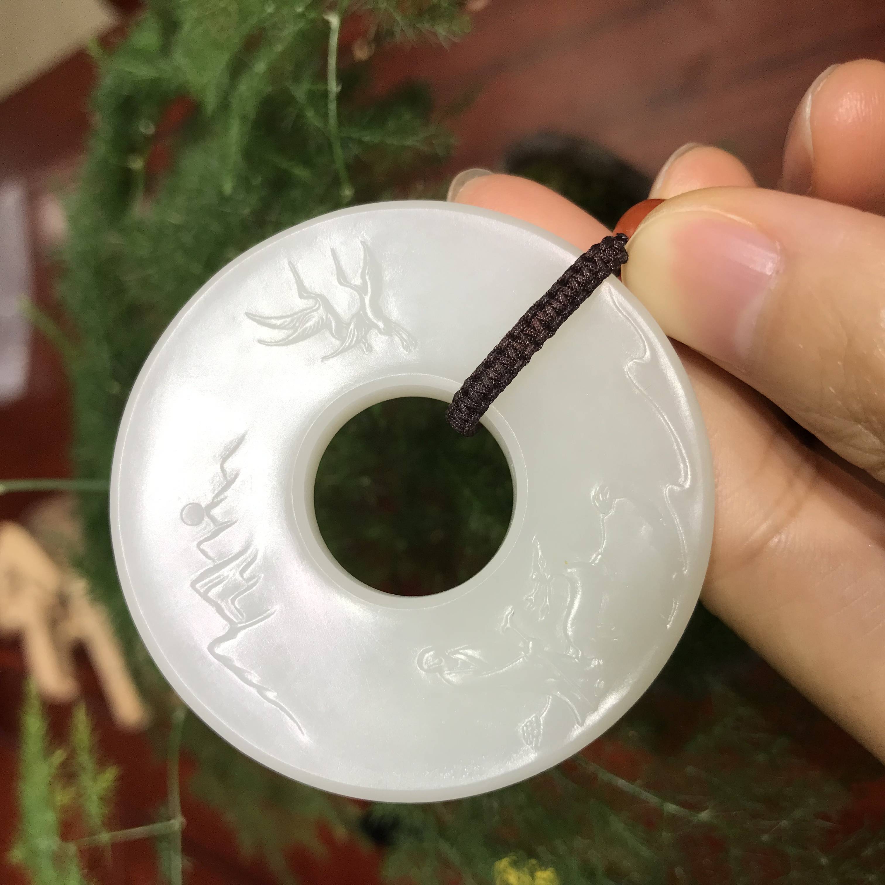 白玉籽玉平安扣 36g