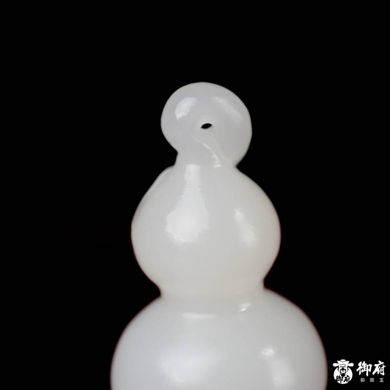 新疆和田玉白玉 挂件 福禄（葫芦）4.8克 图片5