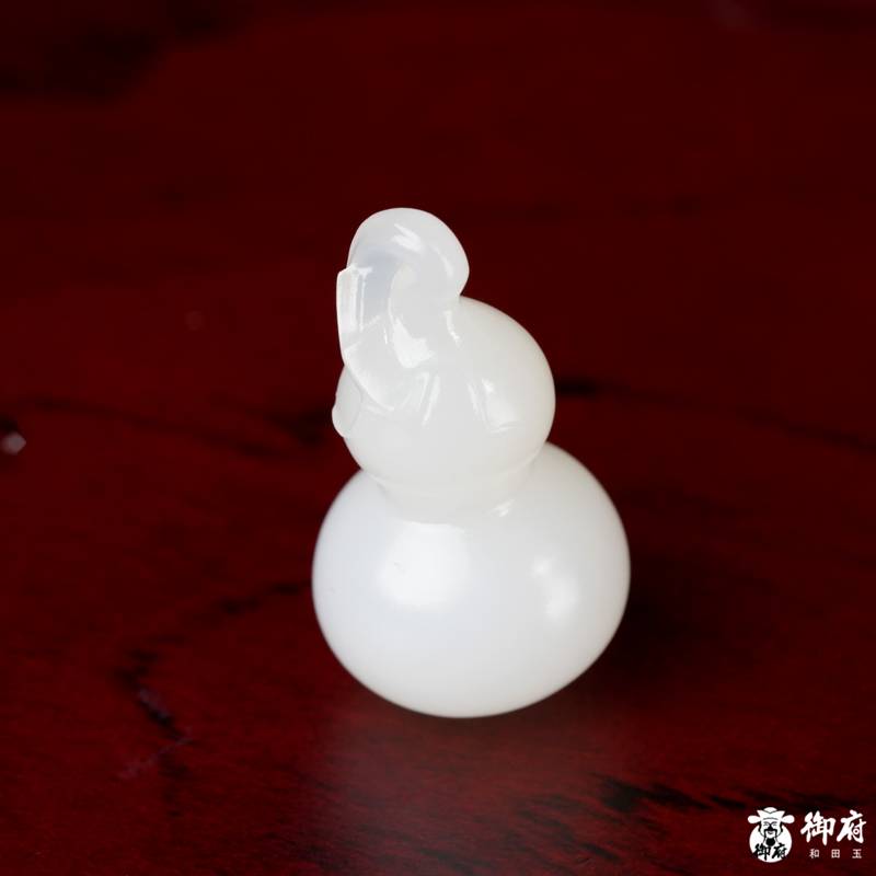 新疆和田玉白玉 挂件 福禄（葫芦）4.8克 图片6