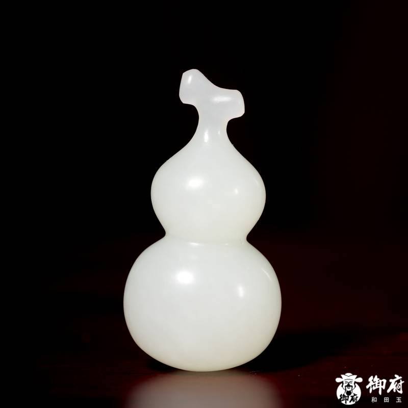 新疆和田玉白玉籽玉挂件 福禄（葫芦）14.6克 图片4