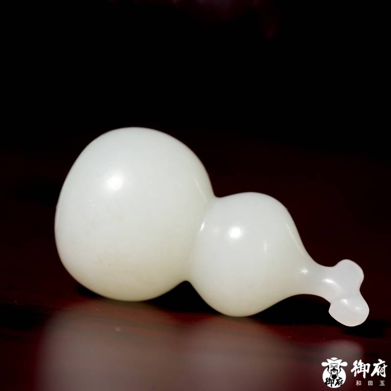 新疆和田玉白玉籽玉挂件 福禄（葫芦）14.6克 图片8