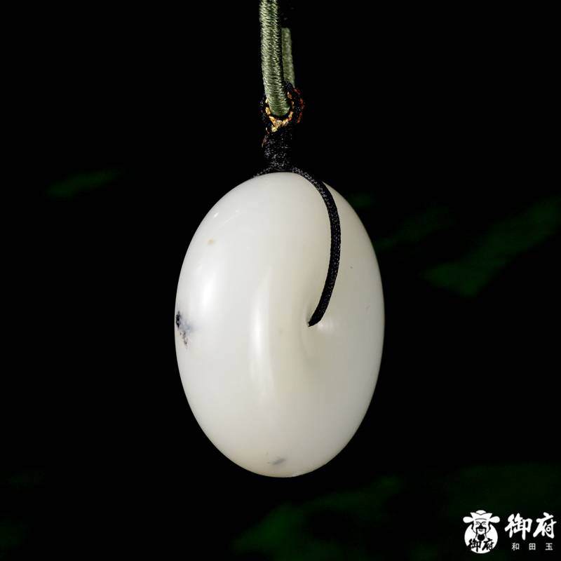 新疆和田玉青花籽玉挂件 平安扣 24克 图片6