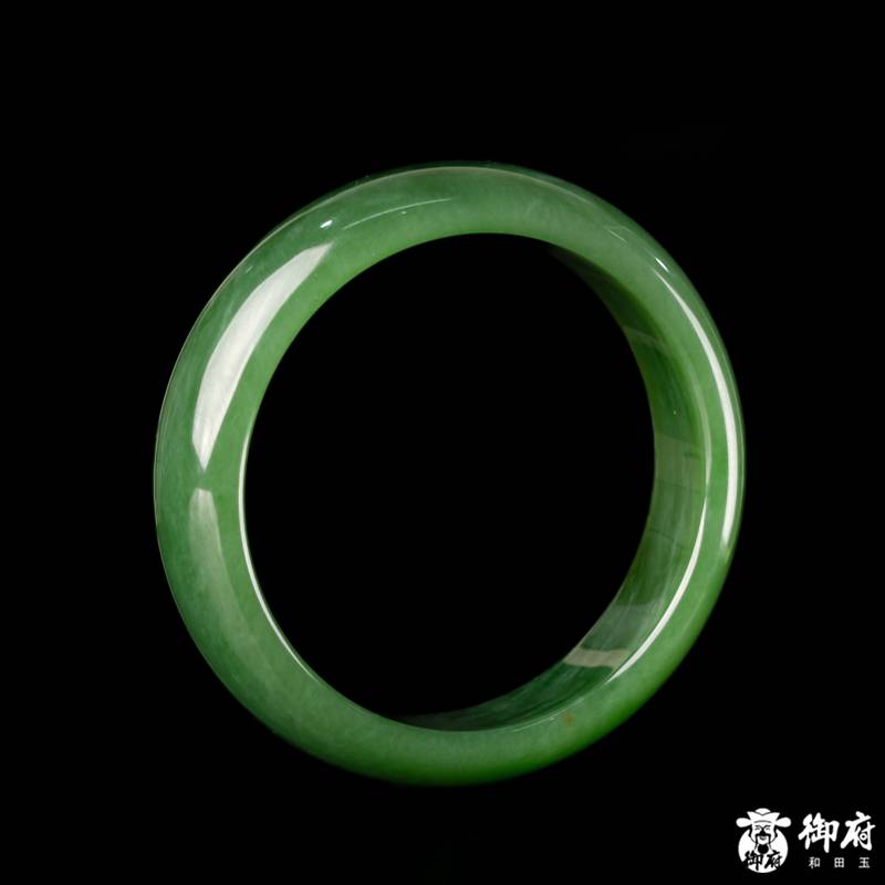 俄羅斯碧玉籽玉手鐲 63.6克 內(nèi)徑58mm 圖片2