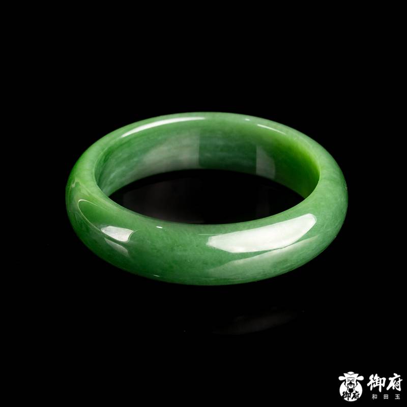 俄羅斯碧玉籽玉手鐲 63.6克 內(nèi)徑58mm 圖片5