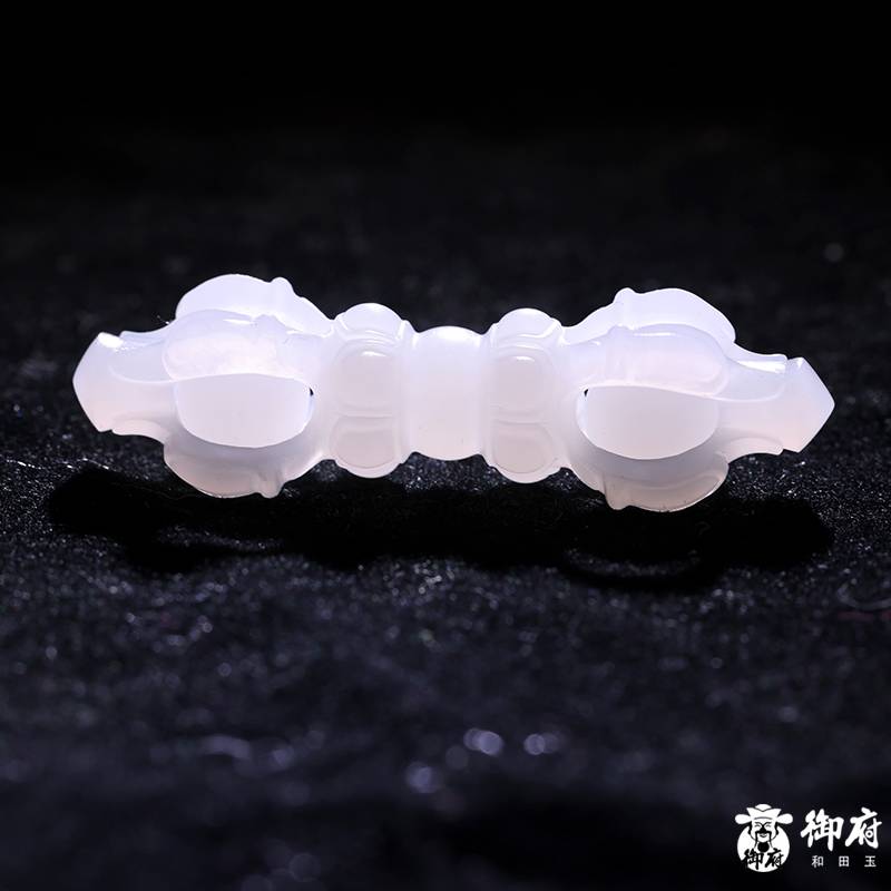 新疆和田玉白玉籽玉 挂件 金刚杵 7.1克 图片8