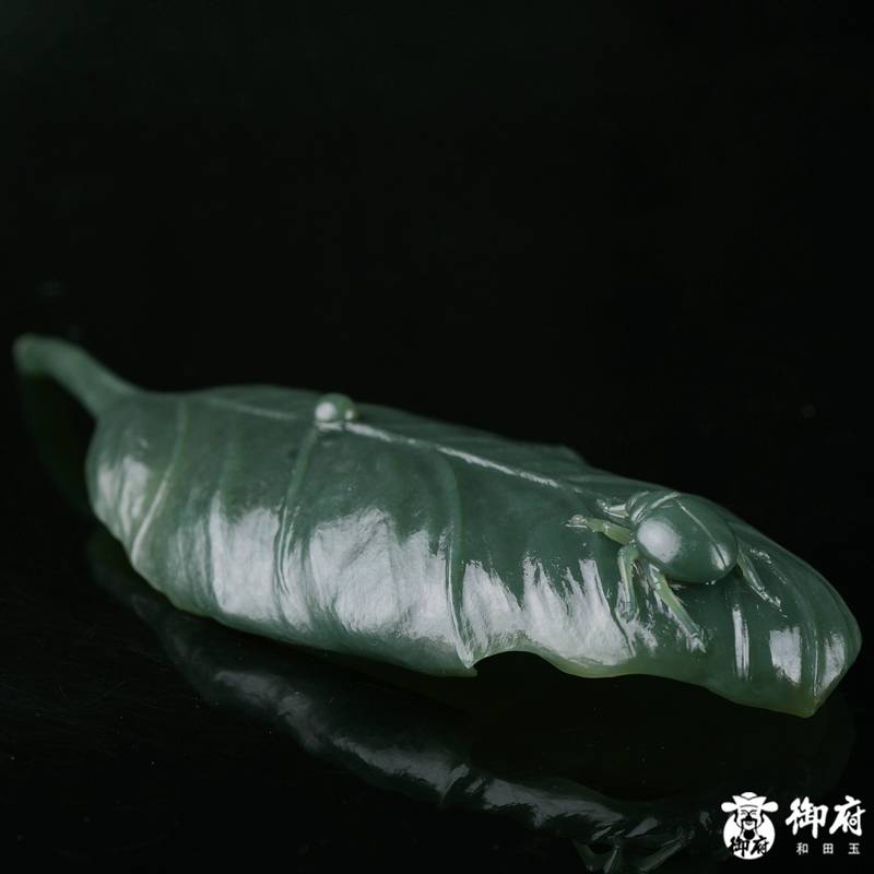 新疆和田玉青玉籽玉摆件 富甲天下 37.5克